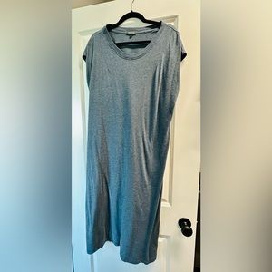 Blue T Shirt Maxi Dress